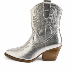 Bota Vaquera Plata